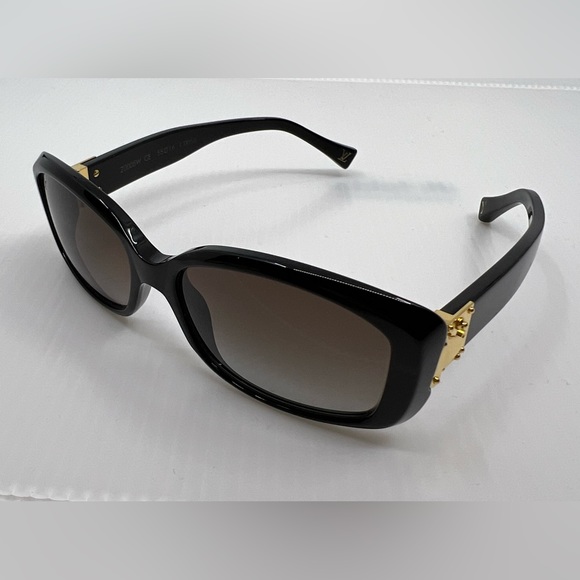 Louis Vuitton Soupcon PM Black Gold-Hinged Sunglasses - Picture 12 of 16